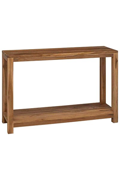 vidaxl Console Table Natural 110 x 35 x 75 cm Solid Teak Wood