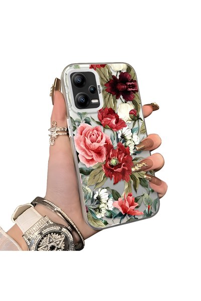 ucuc Xiaomi Redmi Note 12 5g Compatible Hard Acrylic Back Silicone Edge Lens ...