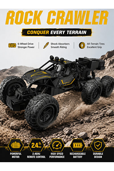Bayt Aura 6-Wheel Drive RC Off-Road Truck 2.4GHz with Independent Suspension ...