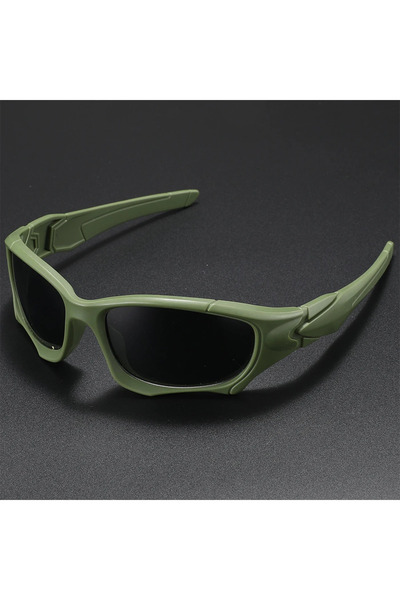 Choice A7 New Outdoor Sports Polarized Sunglasses Men Curve Cutting Frame Str...