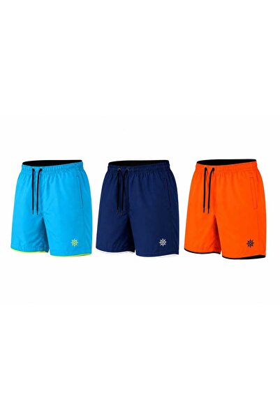 TUWAN sport Men's 3-Pack Swim Shorts Men's Summer Swim Shorts