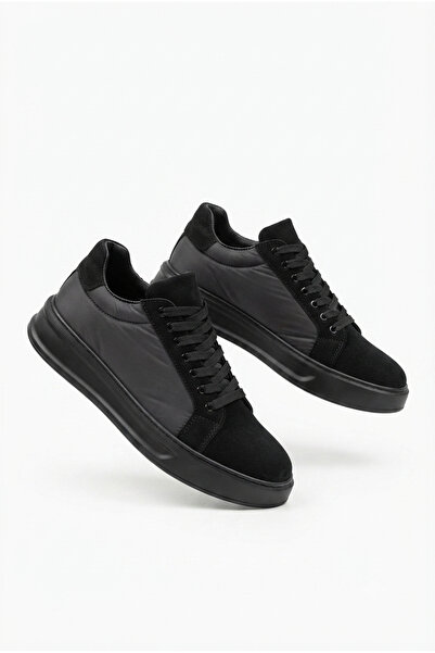 Zerenyus Zrk-X46 High Quality Parachute Fabric Black High Sole Sneakers