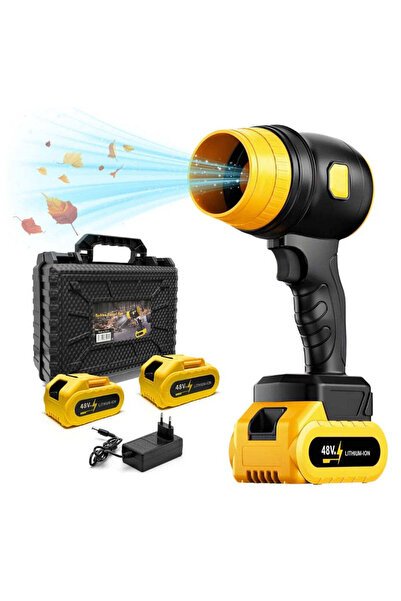 Generic Suflantă portabilă cu acumulatori 48V, 34000 RPM (Include 2 Baterii)