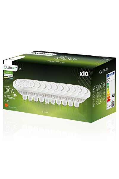 Lumiled 10x Bec LED GU10 Spot ES111 15W = 100W 1521lm 4000K Neutru 38 °