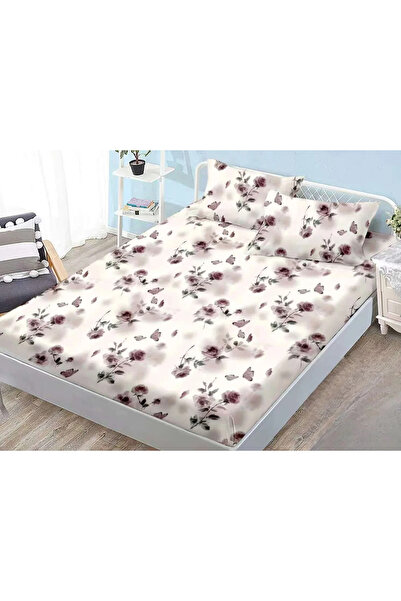 TextiLici Set husă de pat din finet cu elastic, TextiLici, 160 x 200 cm, cu 2...