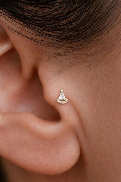 Bayar Gold 14 AyarAltın Orbit Tragus Piercing