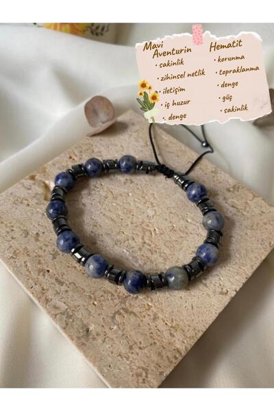 sabiha aksesuar Real Natural Stone Rope Bracelet