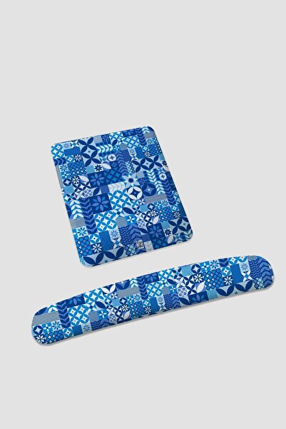 Flipped Blue Days Bilek Destekli Mousepad ve Klavyepad