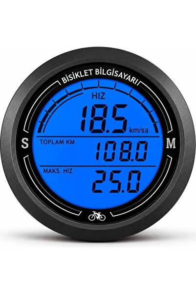 UmoTech Bisiklet Yol Bilgisayarı Kablolu Hız ve Mesafe Ölçer Aydınlatmalı LCD...