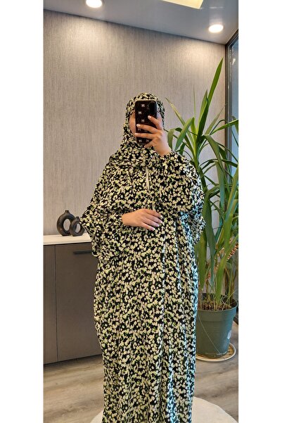 Atika Moda Pamuklu Kumaştan, Çiçek Desenli, Kolay Giyilir ve Pratik, Tek Parç...
