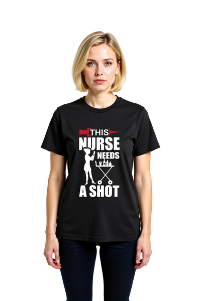 PayBuy Women's Nurse Humor Printed Short Sleeve Round Neck Cotton T-Shirt Rel...