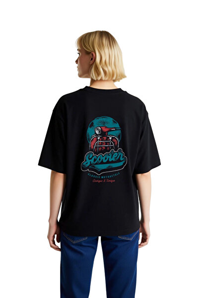PayBuy Tricou supradimensionat cu imprimeu grafic pentru femei, cu tematică c...