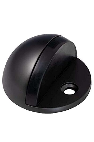ROBUSTLINE Black Door Stopper Half Moon Oval Floor Door Stop-Solid Stainless ...