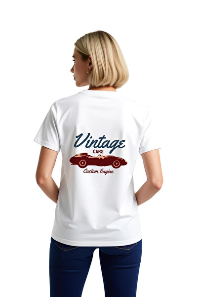 PayBuy Vintage Cars Custom Engine Printed Women's T-Shirt