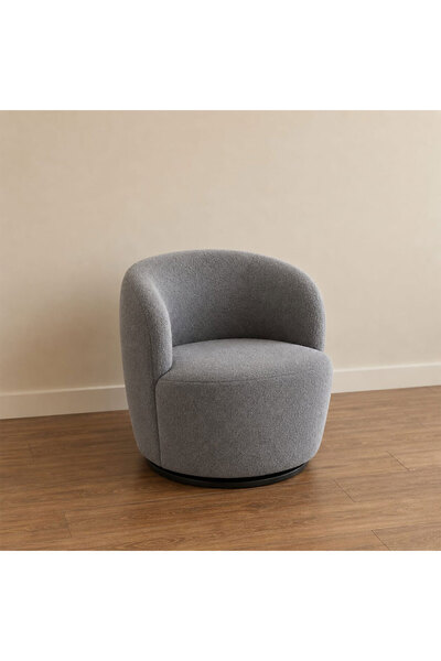 homejoyz Chair Boucle Fabric and Swedish Wood-Mystic Groove-66X52X69 cm