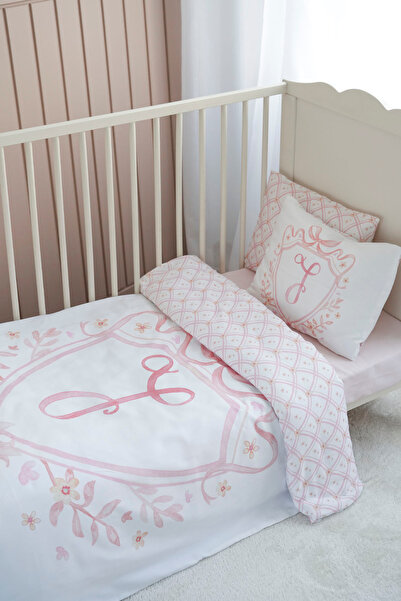 NOU Park Bedding Set (80X120) - Noble Series - Pink - Letter J