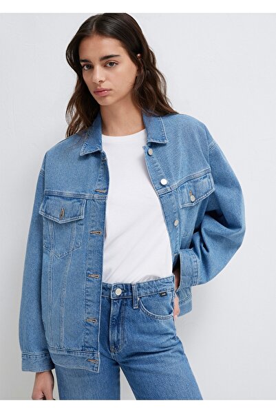 Mavi Luna 90 Lar Indigo Blue Oversized Jacket.