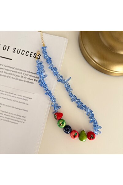 Alice İsstanbul Fruit Party Necklace Blue