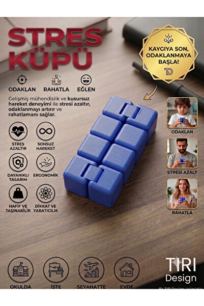 Tiri Design Katlanabilir Stres Küpü - Sonsuz Küp