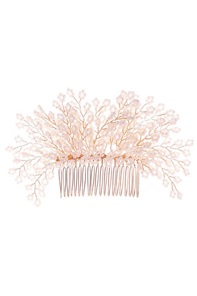 VeeShop Pieptene de par din fire delicate, model cu floricele impletite din p...