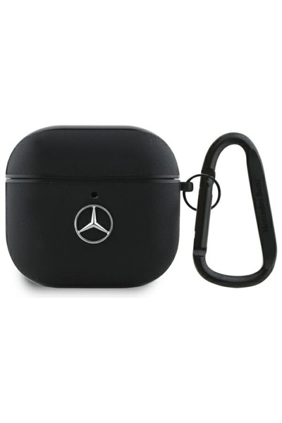 Mercedes-Benz Lifestyle Μερσεντές MEA4CSLBK Θήκη AirPods 4 μαύρη Δερμάτινη Με...