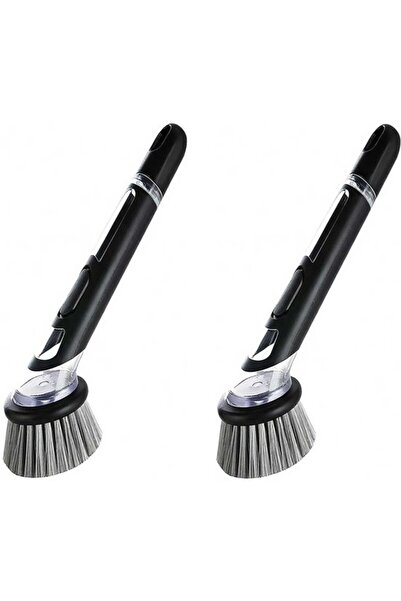 STARSTAR Two-piece liquid dispenser, dish brush handle, black