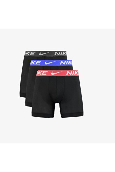 Nike Dri-Fit ADV Microfiber Erkek Siyah 3'lü Boxer