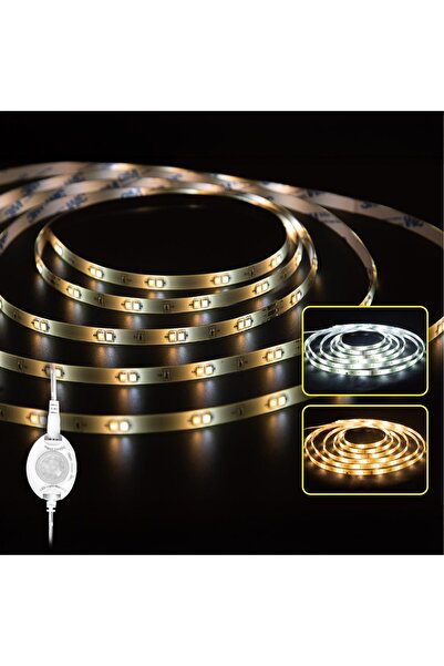 OEM Bandă LED de 3m, Alb cald și alb rece, 6V, Senzor de mișcare inclus