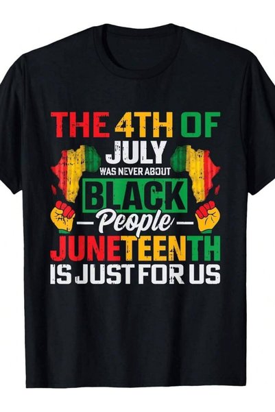 KYMC07 تي شيرت Juneteenth Is Just For Us Black History African American، تي ش...