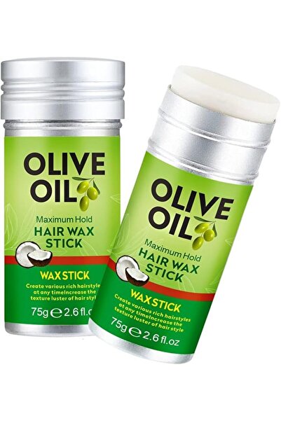 KASTWAVE Olive Oil Hair Wax Stick, 2 Pcs Smoothing Pomade Gel, Long-Lasting, ...