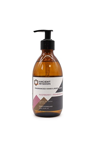 craftmystic Shower gel and liquid soap 300ml - Raspberry and Pomegranate Gent...