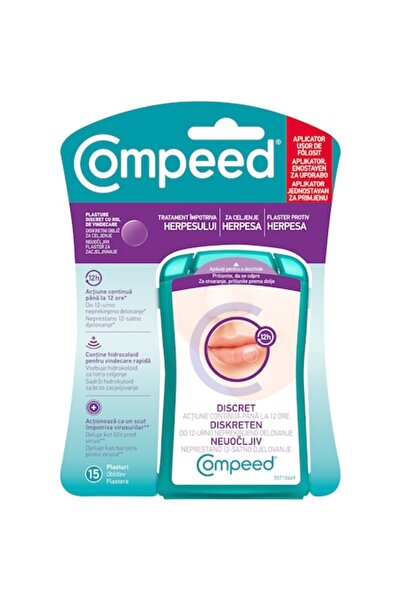 Compeed Coldsore Plasture anti-herpes Compeed, pentru zi, 15 bucăți