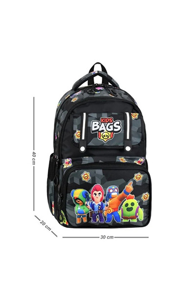 ATHLETIC Men's Patterned Triple Children's Primary School School Bag Set (Bag Thermal Lunch Bag Pen Holder Small Wallet Accessory)