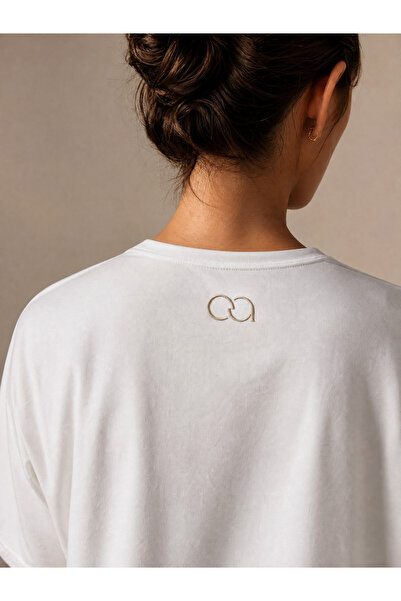Oura Clothing Beyaz Regular Fit T-Shirt