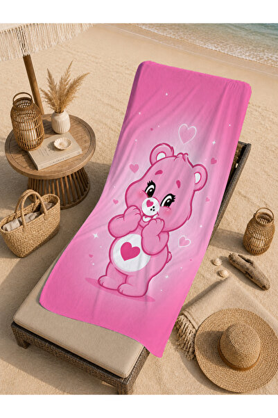Evmila Pastel Sun Rainbow Cloud Floral Patterned 70X150 Beach Towel - Digital...
