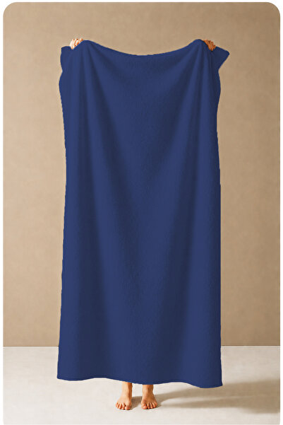 Evmila Minimal Plain Navy Blue, uni, cu model, 70x150 prosop de plajă - proso...