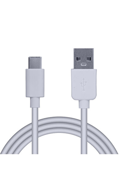 Spacer Cablu USB-C 1m alb USB-A Type-C 2,1 A