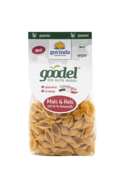 Govinda Paste cochilii din porumb cu orez amarant si teff,