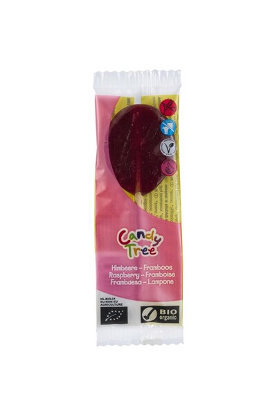 Candy Tree Acadele cu zmeură, fără gluten și fără lactoză, bio, 13g