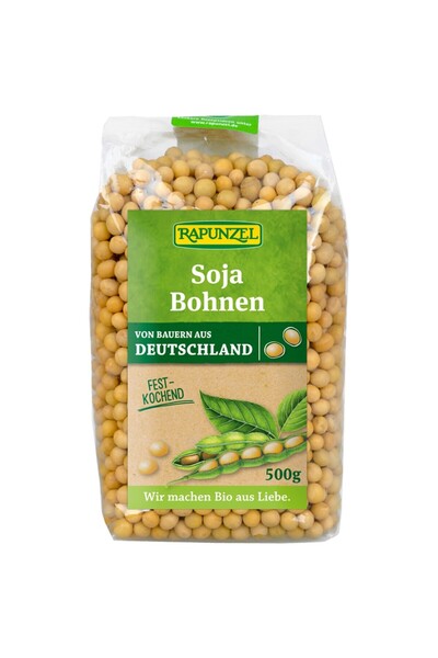 Rapunzel Boabe de soia organice, 500g
