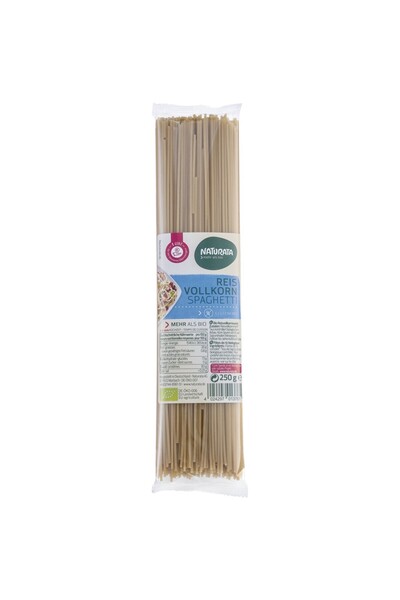 Naturata Spaghete din orez integral, fără gluten, bio, 250g