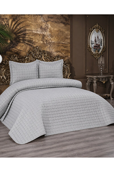 essense Home&Living غطاء سرير مبطن بنمط نجمة 3 قطع مقاس 250×250 سم مع 2 غطاء ...