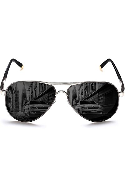 GENERAL ROCKNIGHT Polarized Aviator Sunglasses for Men Women Metal Flat Top S...