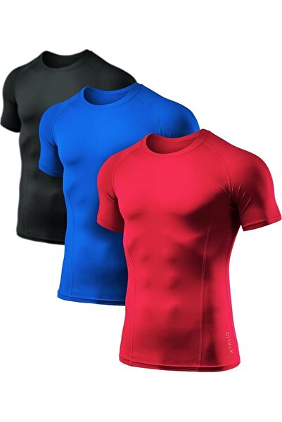 GENERAL ATHLIO mens Bts02 Baselayer Tops Short Sleeve (pack of 3)