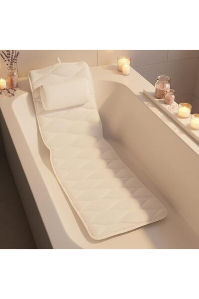 Monsuri Bathtub Pillow for Neck and Shoulder: Spa Bathroom Accessories Bath P...