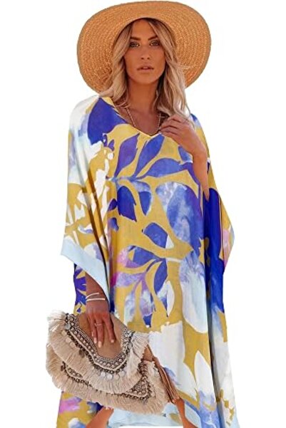 Moss Rose Women's Beach Cover up Swimsuit Kimono Cardigan with Bohemian Flora...