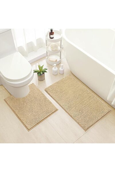 GENERAL HOMEIDEAS 2 Pieces Bathroom Rugs Set Navy Blue, Ultra Soft Non Slip B...