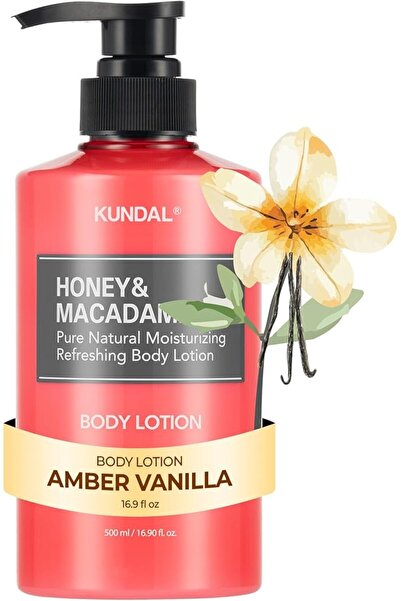 Kundal Honey & Macadamia Pure Body Lotion 500ml - Amber Vanilla