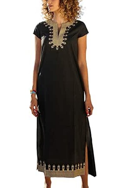 YouKD Women's Long Kaftan Maxi Bohemian Dress Beach Coverup Robe Roomy Kimono...