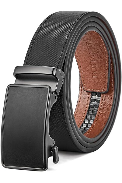 BOSTANTEN Mens Belt Leather 2 Pack Ratchet Belt For Men Dress and Casual with...
